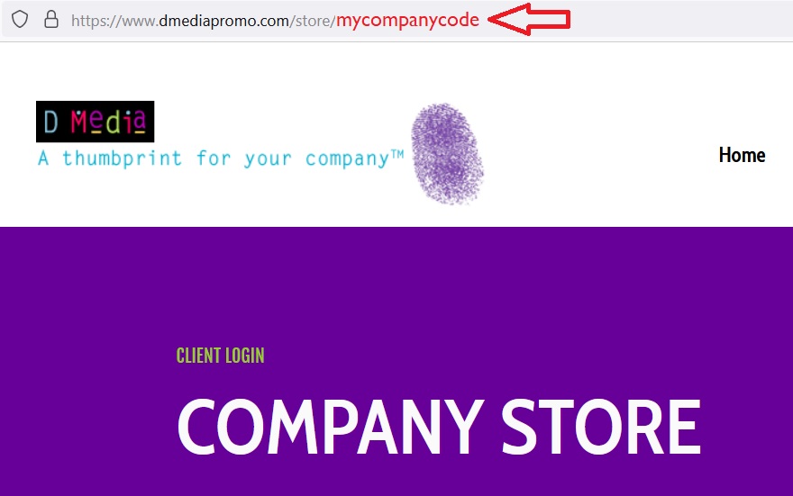 Company store login bookmark screenshot